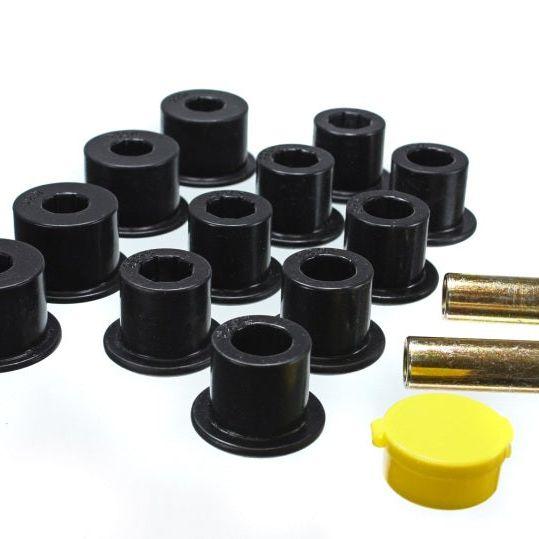 Energy Suspension 6/86-97 Nissan 720 & Hardbody Pickup 2WD Black Rear Leaf Spring Bushing Set-Bushing Kits-Energy Suspension-ENG7.2103G-SMINKpower Performance Parts