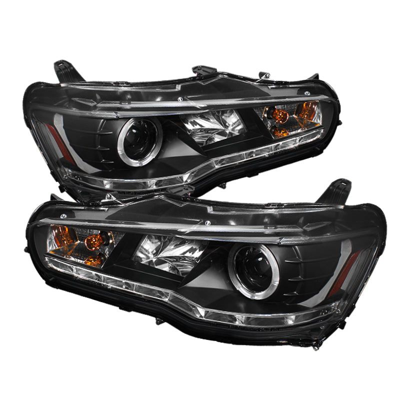 Spyder Mitsubishi Lancer/EVO-10 08-14 Projector Xenon/HID- LED Halo DRL Blk PRO-YD-ML08-HID-DRL-BK-Headlights-SPYDER-SPY5042231-SMINKpower Performance Parts