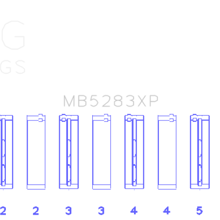 King Performance Main Race Bearing Set - Size 0.25mm-Bearings-King Engine Bearings-KINGMB5283XP0.25-SMINKpower Performance Parts
