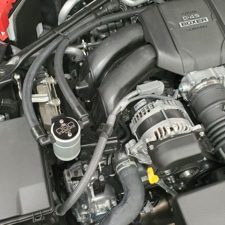 J&L 22-23 Subaru BRZ/GR86 2.4L Passenger Side Oil Separator 3.0 - Clear Anodized - SMINKpower Performance Parts JLT3117P-C J&L
