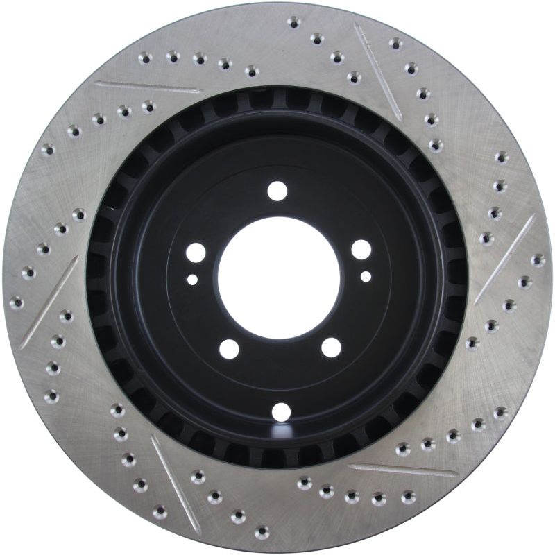 StopTech Slotted & Drilled Sport Brake Rotor-Brake Rotors - Slot & Drilled-Stoptech-STO127.46075R-SMINKpower Performance Parts