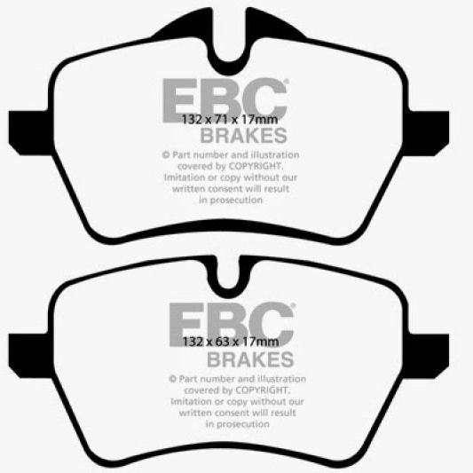 EBC 07-14 Mini Hardtop 1.6 Turbo Cooper S Greenstuff Front Brake Pads-Brake Pads - Performance-EBC-EBCDP21789-SMINKpower Performance Parts