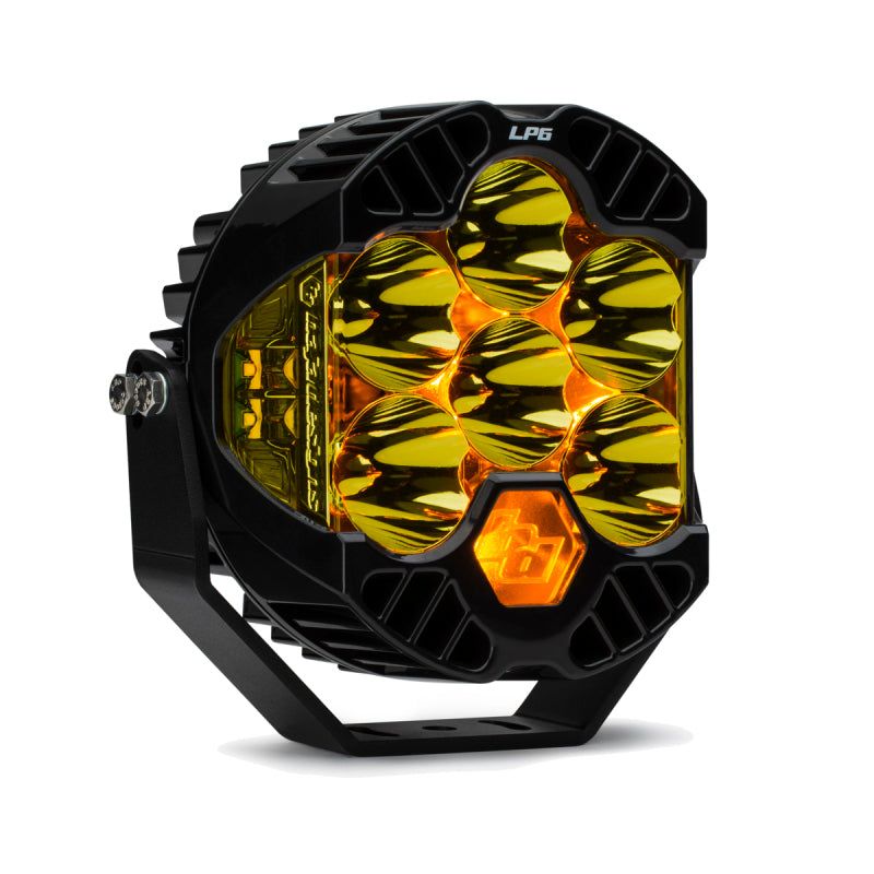Baja Designs LP6 Pro Spot LED - Amber-Light Bars & Cubes-Baja Designs-BAJ270011-SMINKpower Performance Parts