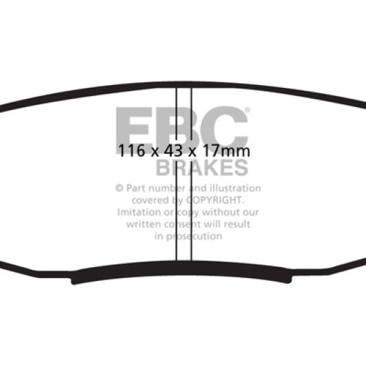 EBC Brakes Bluestuff Street and Track Day Brake Pads - SMINKpower Performance Parts EBCDP51816NDX EBC