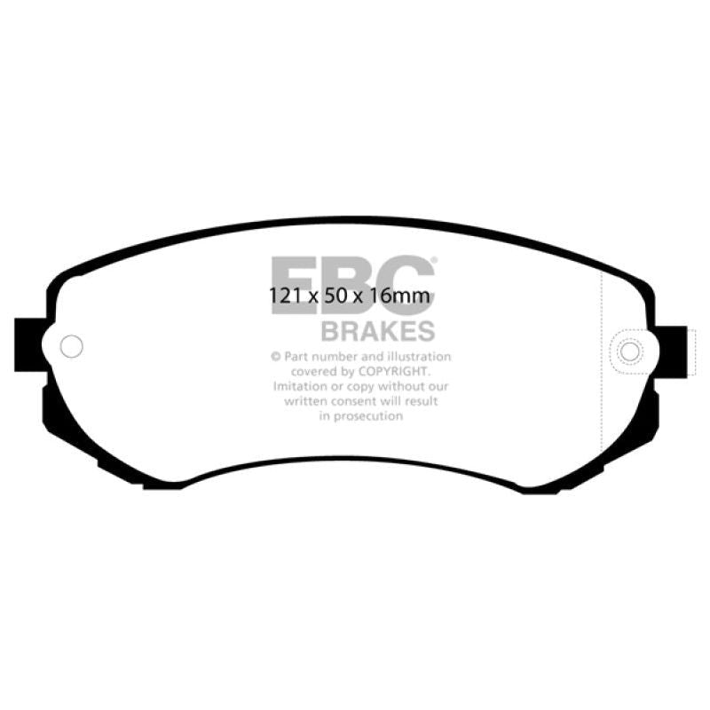 EBC 89-94 Nissan Skyline (R32) 1.8 Yellowstuff Front Brake Pads-Brake Pads - Performance-EBC-EBCDP41279R-SMINKpower Performance Parts