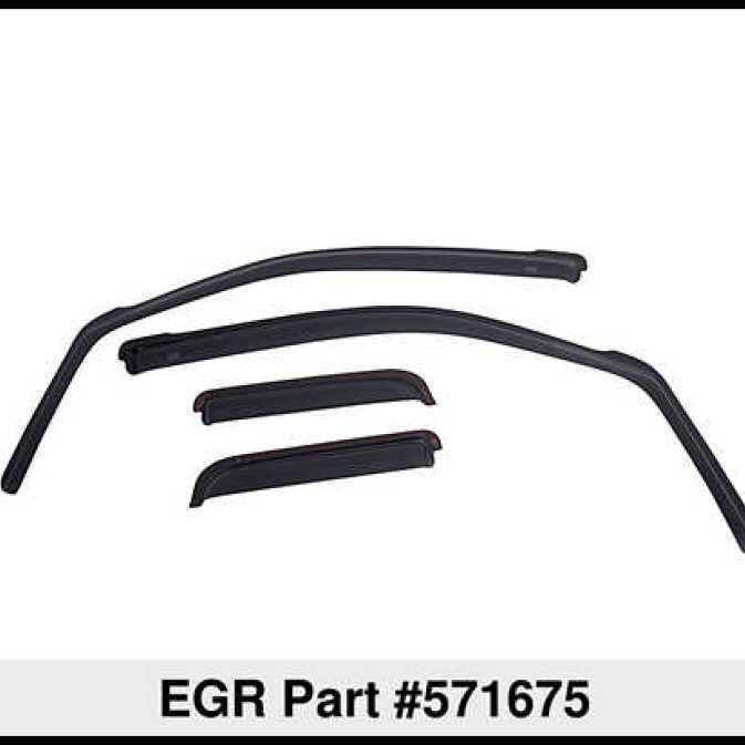 EGR 14+ Chev Silverado/GMC Sierra Dbl Cab In-Channel Window Visors - Set of 4 - Matte (571675) - SMINKpower Performance Parts EGR571675 EGR