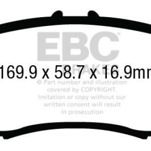 EBC 14+ Acura MDX 3.5 Yellowstuff Front Brake Pads-Brake Pads - Performance-EBC-EBCDP43024R-SMINKpower Performance Parts