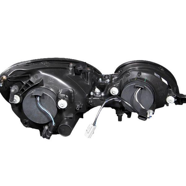 ANZO 1998-2005 Lexus Gs300 Projector Headlights w/ Halo Black-Headlights-ANZO-ANZ121144-SMINKpower Performance Parts