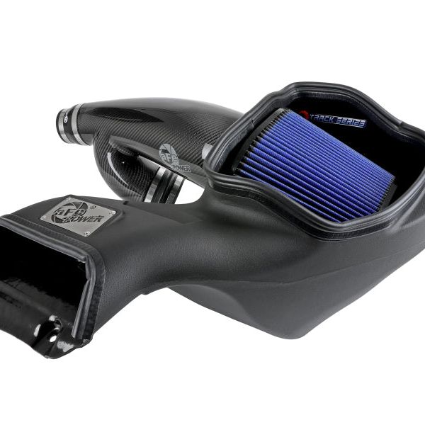 aFe 17-20 Ford F-150/Raptor Track Series Carbon Fiber Cold Air Intake System With Pro 5R Filters - SMINKpower Performance Parts AFE57-10010R aFe