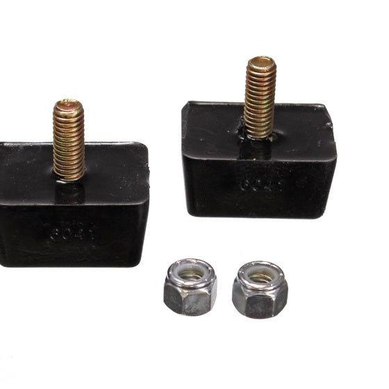 Energy Suspension Univ Blk 7/8in H x 1-7/8in L x 1-3/8in W Low Profile Rectangular Bump Stops (2 ea)-Bushing Kits-Energy Suspension-ENG9.9118G-SMINKpower Performance Parts