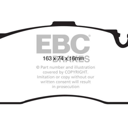 EBC 08-10 BMW 135 3.0 Twin Turbo Redstuff Front Brake Pads-Brake Pads - Performance-EBC-EBCDP31995C-SMINKpower Performance Parts