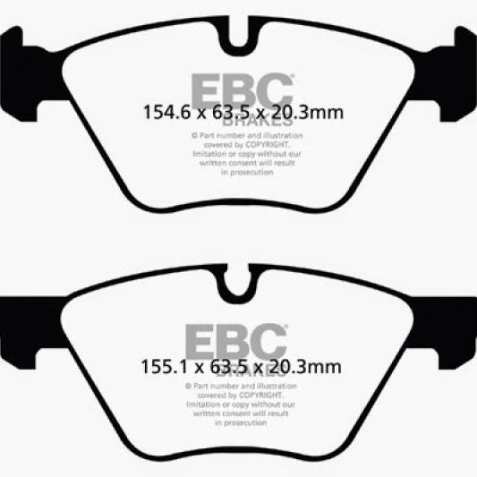 EBC 09+ BMW Z4 3.0 (E89) Redstuff Front Brake Pads-Brake Pads - Performance-EBC-EBCDP31493C-SMINKpower Performance Parts