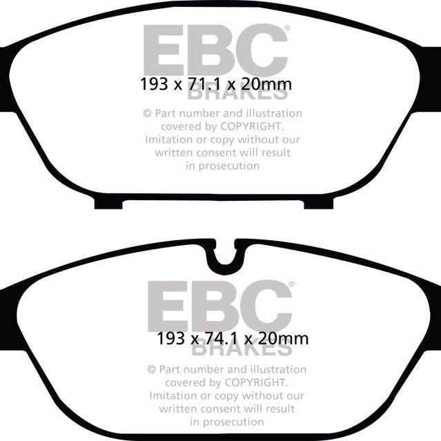 EBC 12+ Audi A6 Quattro 3.0 Supercharged Redstuff Front Brake Pads-Brake Pads - Performance-EBC-EBCDP32086C-SMINKpower Performance Parts