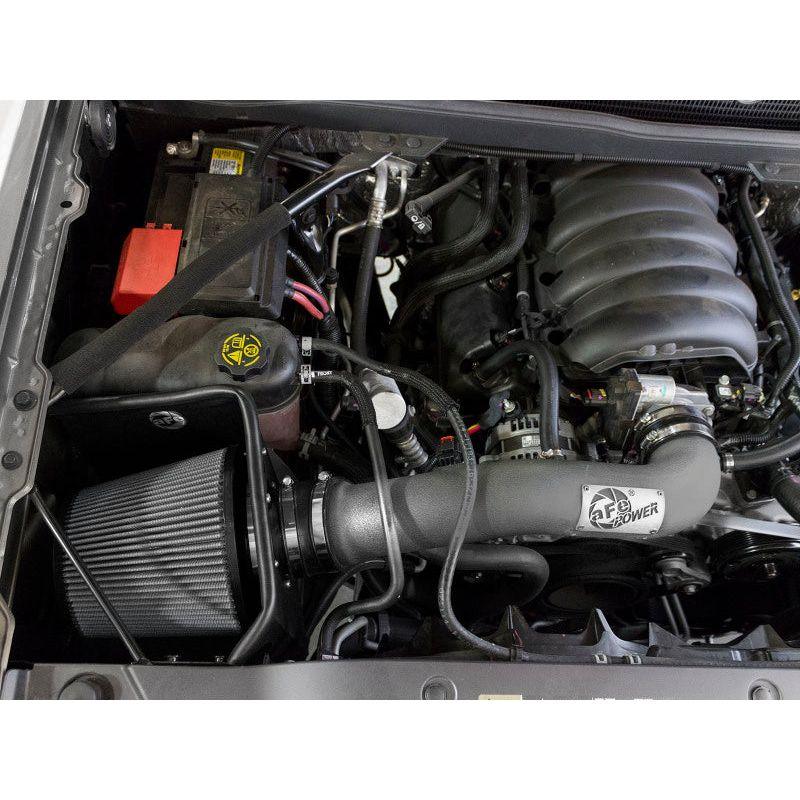 aFe Magnum FORCE Pro DRY S Stage-2 Intake 14-17 GM Silverado/Sierra 1500 5.3L/6.2L w/ Electric Fan - SMINKpower Performance Parts AFE51-12332-GR aFe