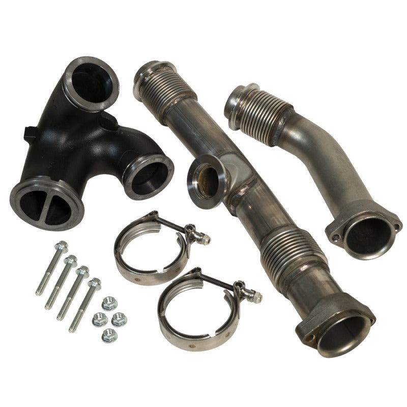 BD Diesel UpPipe Kit - Ford 2004.5-2007 6.0L Powerstroke w/EGR Connector-Connecting Pipes-BD Diesel-BDD1043918-SMINKpower Performance Parts