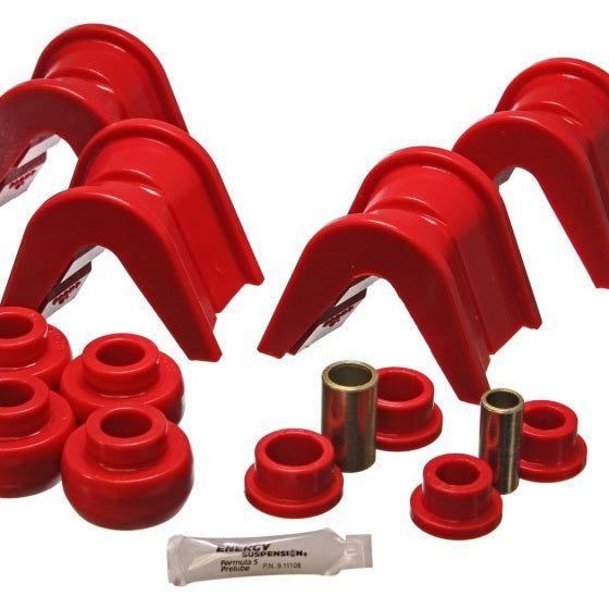 Energy Suspension 76-77 Ford Bronco/66-72 F-100/F-150 Red 4 Deg Offset Complete 14 Pc C-Bushing Set-Bushing Kits-Energy Suspension-ENG4.7105R-SMINKpower Performance Parts