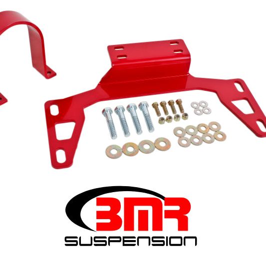 BMR 11-14 S197 Mustang Front Driveshaft Safety Loop - Red-Driveshaft Loops-BMR Suspension-BMRDSL017R-SMINKpower Performance Parts