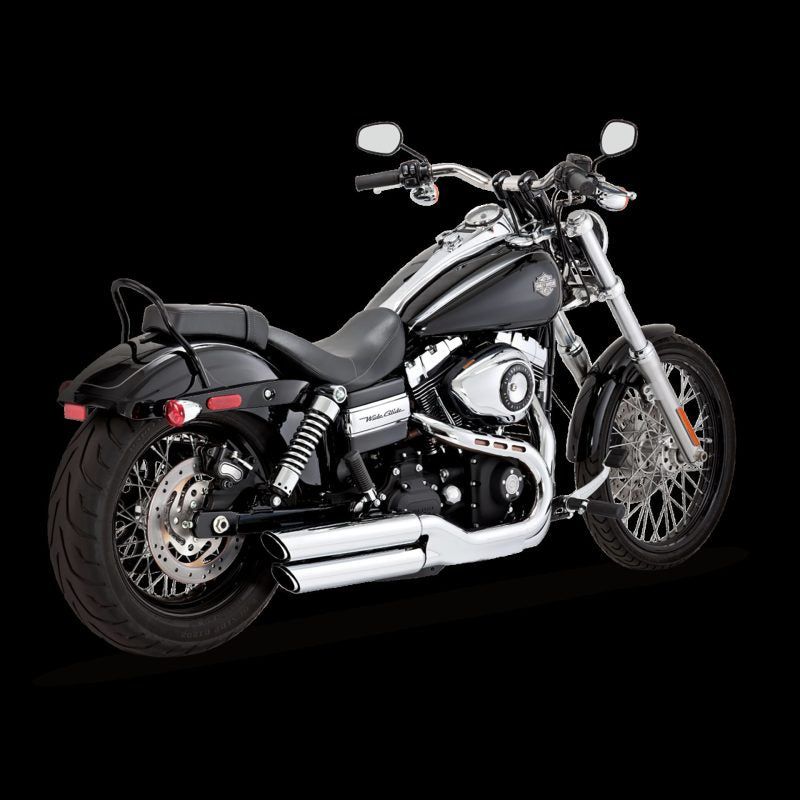 Vance & Hines HD Dyna Fatbob/Wide 08-16 3In Sli Slip-On Exhaust - SMINKpower Performance Parts VAH16845 Vance and Hines