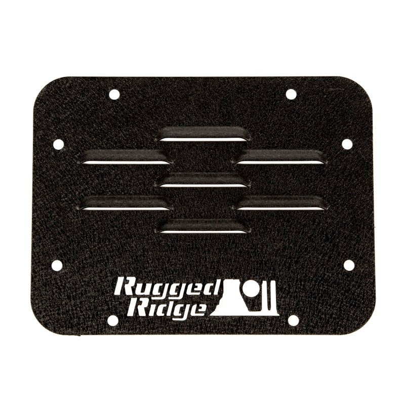 Rugged Ridge Tire Carrier Delete Plate 07-18 Jeep Wrangler JK - SMINKpower Performance Parts RUG11586.10 Rugged Ridge
