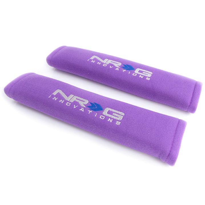 NRG Seat Belt Pads 2.7in (Wide) X 11in - Purple(2 Piece) Short - SMINKpower Performance Parts NRGSBP-27PP NRG