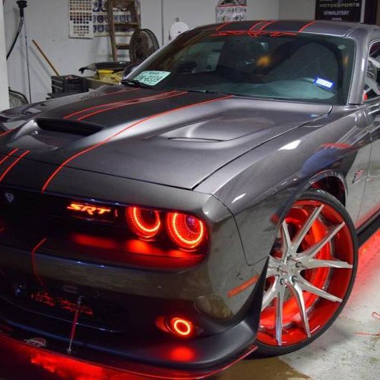 Oracle 15-21 Dodge Challenger Waterproof LED Fog Light Halo Kit - ColorSHIFT - SMINKpower Performance Parts ORL1236-333 ORACLE Lighting