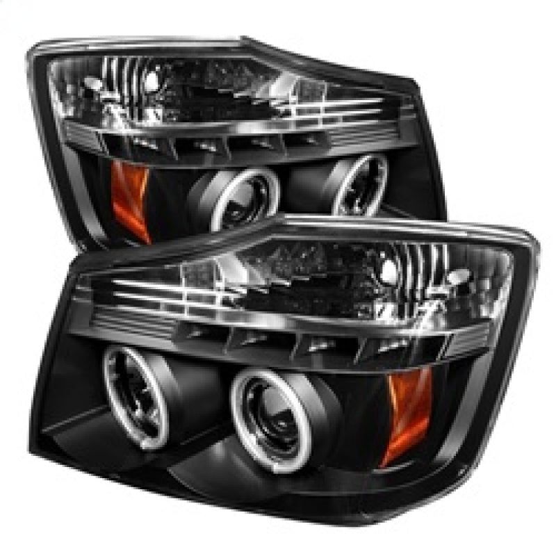 Spyder Nissan Titan 04-14/Armada 04-07 Projector Headlights CCFL Halo LED Blk PRO-YD-NTI04-CCFL-BK-Headlights-SPYDER-SPY5030207-SMINKpower Performance Parts