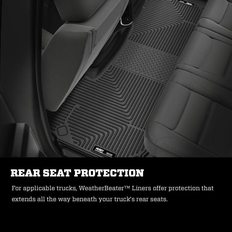 Husky Liners 19-20 Ram 2500/3500 Crew Cab Weatherbeater 2nd Seat Floor Liner - Black - SMINKpower Performance Parts HSL14101 Husky Liners