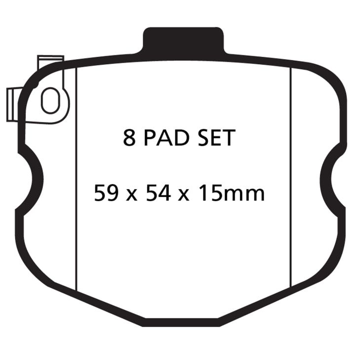 EBC 10-13 Chevrolet Corvette (C6) 6.2 Grand Sport Redstuff Rear Brake Pads-Brake Pads - Performance-EBC-EBCDP31771/4C-SMINKpower Performance Parts