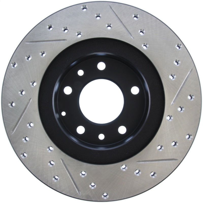 StopTech Slotted & Drilled Sport Brake Rotor-Brake Rotors - Slot & Drilled-Stoptech-STO127.45051R-SMINKpower Performance Parts