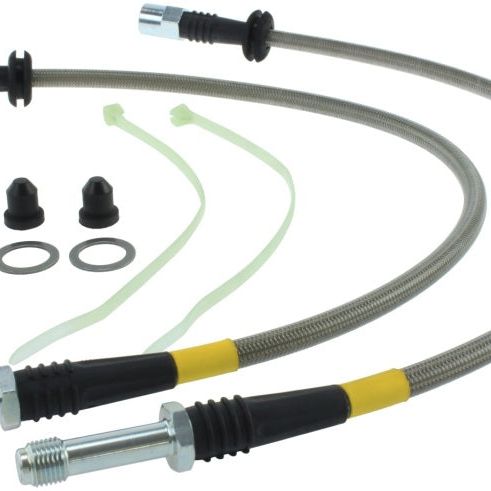 StopTech BMW M3 / Z4 / 323/323 Touring / 325 / 328 / 330 SS Front Brake Lines-Brake Line Kits-Stoptech-STO950.34005-SMINKpower Performance Parts