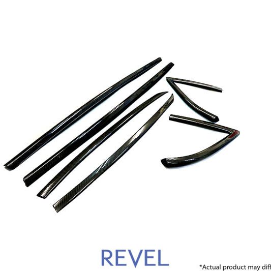 Revel GT Dry Carbon Door Window Moulding Cover 2020 Toyota GR Supra - 6 Pieces - SMINKpower Performance Parts RVL1TR4GT0AT12 Revel