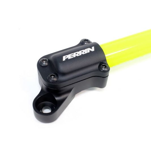 Perrin 2013+ BRZ/FR-S/86/GR86 Strut Brace - Neon Yellow Wrinkle - SMINKpower Performance Parts PERPSP-SUS-066NY Perrin Performance