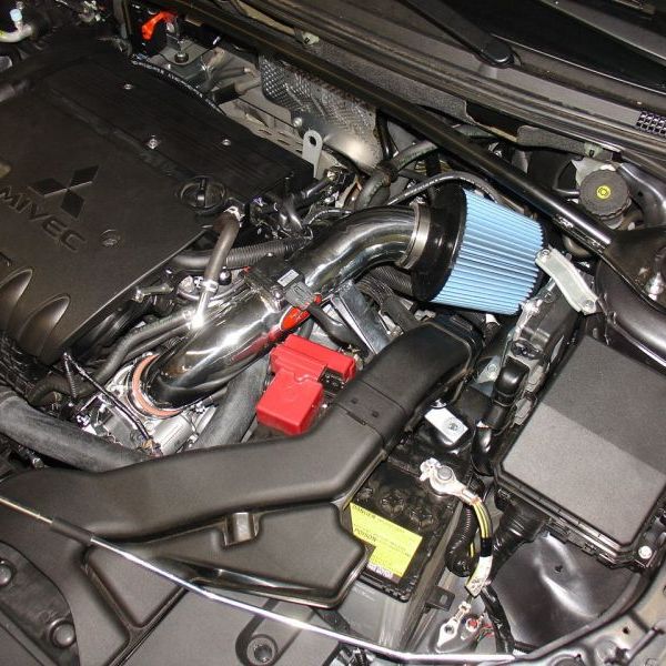 Injen 09-11 Mitsubishi Lancer GTS 2.4L 4 cyl Black Tuned Air Intake - SMINKpower Performance Parts INJSP1838BLK Injen