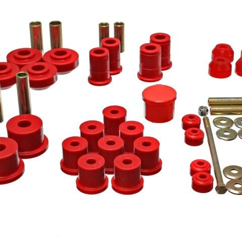 Energy Suspension 67-73 Ford Mustang Red Hyper-flex Master Bushing Set - SMINKpower Performance Parts ENG4.18111R Energy Suspension
