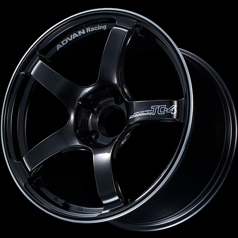 Advan TC4 18x9.5 +35 5-114.3 Racing Black Gunmetallic and Ring Wheel - SMINKpower Performance Parts AVNYAD8J35EBGR Advan