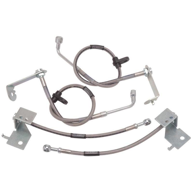 Russell Performance 05-11 Ford Mustang (with ABS) Brake Line Kit - SMINKpower Performance Parts RUS693380 Russell