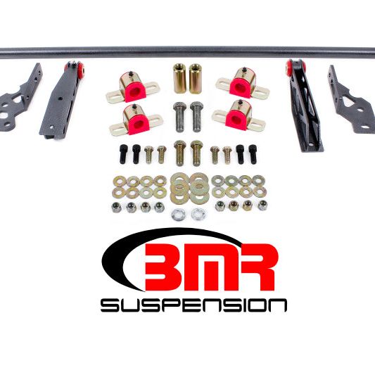 BMR 11-14 S197 Mustang Rear Hollow 25mm Adj. Sway Bar Kit w/ Bushings - Black Hammertone-Sway Bars-BMR Suspension-BMRSB042H-SMINKpower Performance Parts