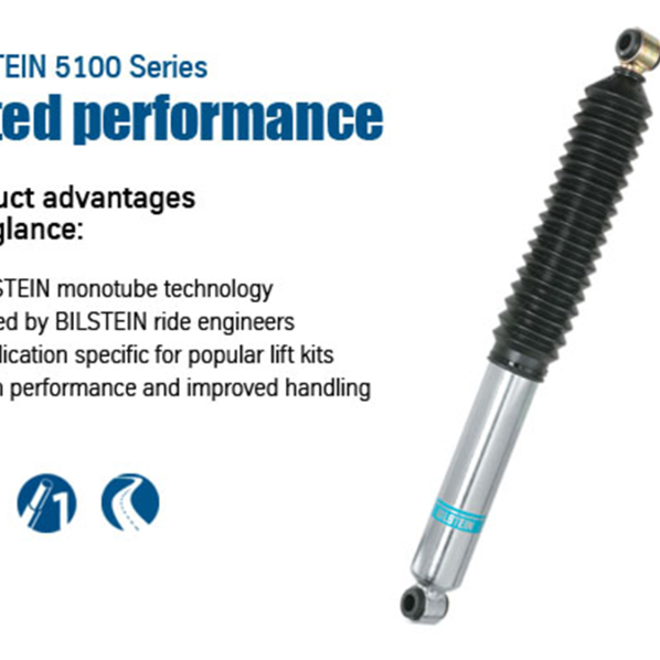 Bilstein 5100 Series 14-18 Dodge Ram 2500 Rear 46mm Monotube Shock Absorber-Shocks and Struts-Bilstein-BIL24-285667-SMINKpower Performance Parts