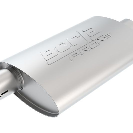 Borla Universal Center/Offset Oval 2in Tubing 14in x 4.25in x 7.88in PRO-XS Notched Muffler-Muffler-Borla-BOR400477-SMINKpower Performance Parts