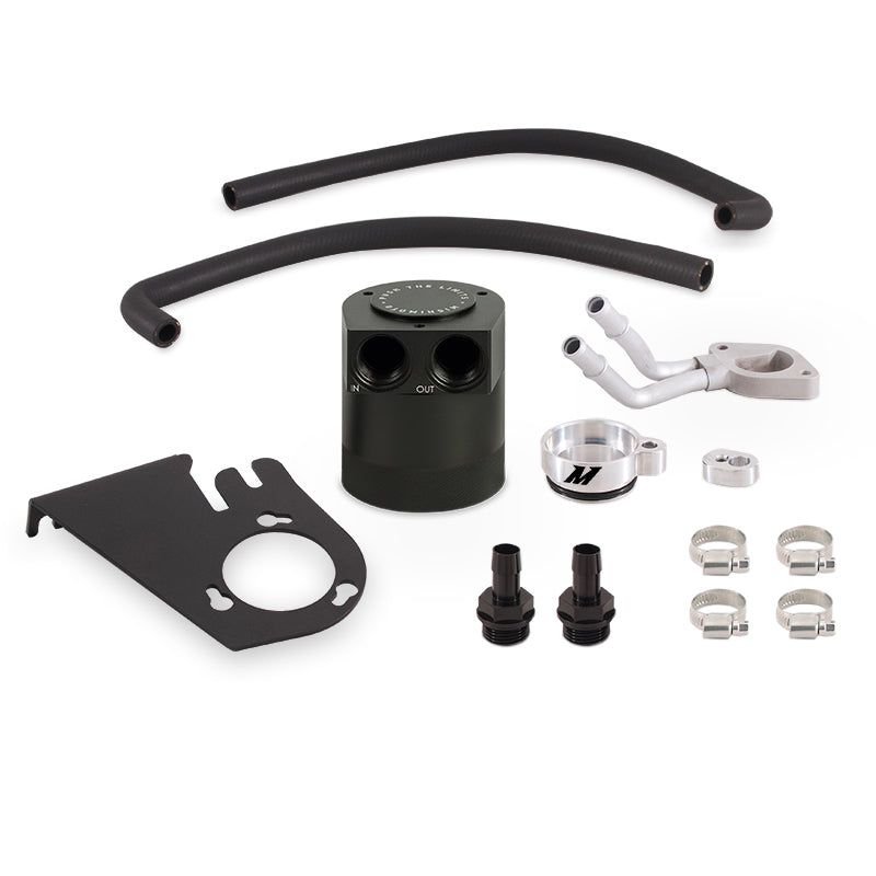 Mishimoto 11-16 Ford 6.7L Powerstroke Baffled Oil Catch Can Kit-Oil Catch Cans-Mishimoto-MISMMBCC-F2D-11BE-SMINKpower Performance Parts
