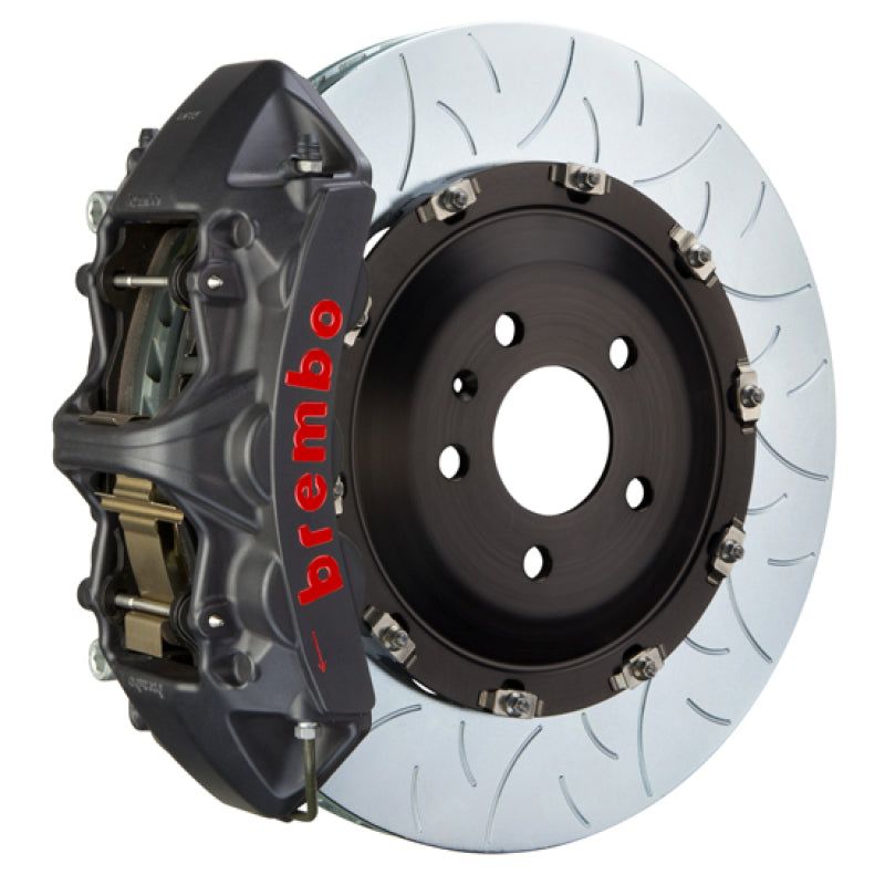 Brembo 08-13 BMW M3/11-12 1M Front GTS BBK 6 Piston Cast 380x34 2pc Rotor Slotted Type3-Black HA-Brake Kits - Performance Slot-Brembo-BRB1N3.9003AS-SMINKpower Performance Parts