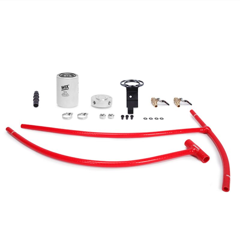 Mishimoto 03-07 Ford 6.0L Powerstroke Coolant Filtration Kit - Red-Coolant Filters-Mishimoto-MISMMCFK-F2D-03RD-SMINKpower Performance Parts