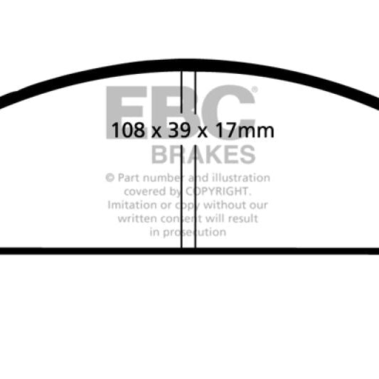 EBC 68-83 Fiat 124 1.6 Greenstuff Front Brake Pads - SMINKpower Performance Parts EBCDP2116 EBC
