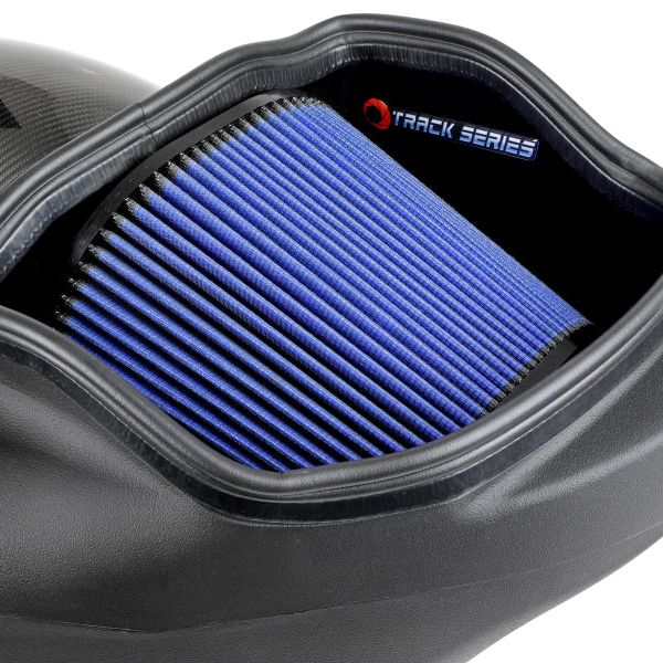 aFe 17-20 Ford F-150/Raptor Track Series Carbon Fiber Cold Air Intake System With Pro 5R Filters - SMINKpower Performance Parts AFE57-10010R aFe
