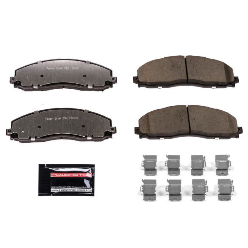 Power Stop 12-19 Ford F-250 Super Duty Front Z36 Truck & Tow Brake Pads w/Hardware-Brake Pads - Performance-PowerStop-PSBZ36-1680-SMINKpower Performance Parts