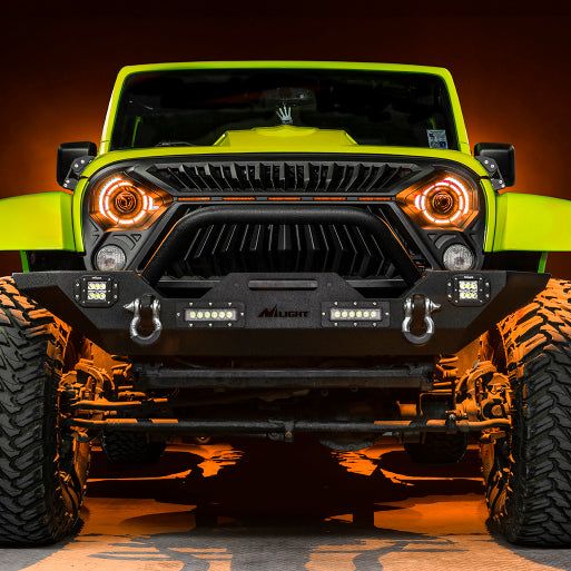 ORACLE Lighting 07-18 Jeep Wrangler JK Oculus 7in. ColorSHIFT Bi-LED Projector Headlights - SMINKpower Performance Parts ORL5876-504 ORACLE Lighting