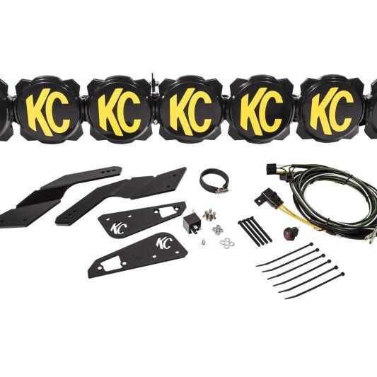 KC HiLiTES Can-Am X3 45in. Pro6 Gravity LED 7-Light 140w Combo Beam Overhead Light Bar System - SMINKpower Performance Parts KCL91334 KC HiLiTES