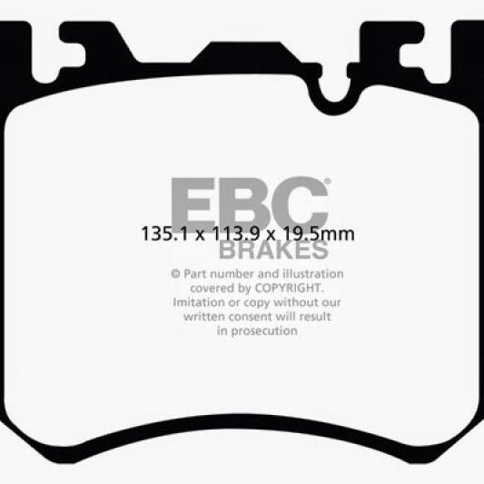 EBC 10-13 BMW X5M 4.4 Twin Turbo Redstuff Front Brake Pads-Brake Pads - Performance-EBC-EBCDP32091C-SMINKpower Performance Parts