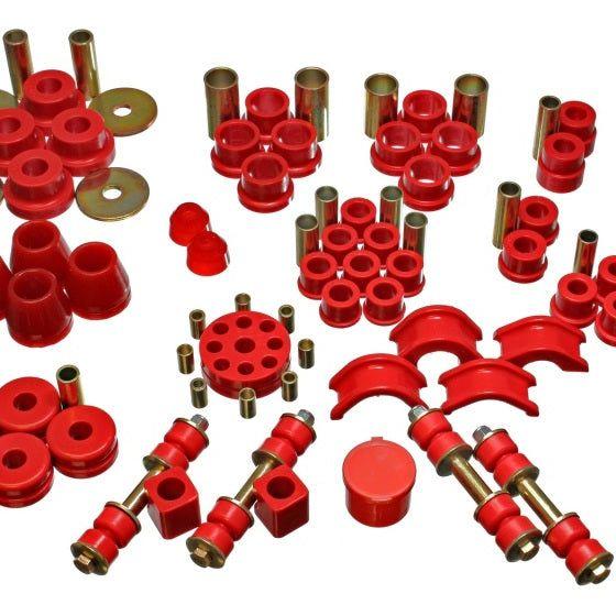 Energy Suspension 74-78 Nissan 260Z/280Z Red Hyper-Flex Master Bushing Set-Bushing Kits-Energy Suspension-ENG7.18102R-SMINKpower Performance Parts