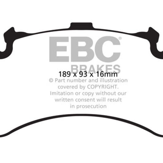 EBC 11+ Audi A8 Quattro 6.3 (Cast Iron Rotors) Redstuff Front Brake Pads-Brake Pads - Performance-EBC-EBCDP32158C-SMINKpower Performance Parts